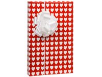 Red Heart Pattern Gift Wrapping Roll 24