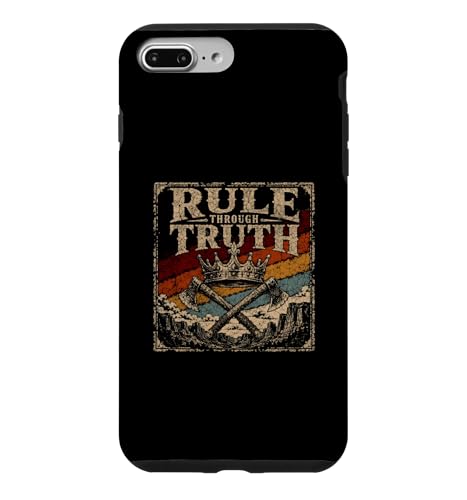 Rule Through Truth Crossed Axes �r���e�[�W �X�}�z�P�[�X iPhone 7 Plus/8 Plus �p