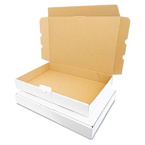 Verpacking 100 Maxi Letter Boxes 350 x 250 x 50 mm DIN A4 White MB-5 Maxi Letter for Shipping DHL DPD GLS H Parcel Shipping Box Book Cover