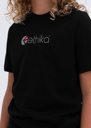 Ethika Boy's Graphic Tee | Logo -Black-2