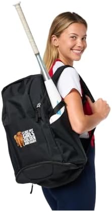 I Like My Girls Golden And Hairy Funny Golden Retriever Sport Backpack — view 7