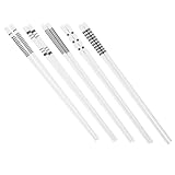 LIFKOME Palillos de Cerámica Reutilizables 5 Pares Juego Delicados y Compactos Aptos para Lavavajillas Color Azul para Cenas Familiares y Restaurante