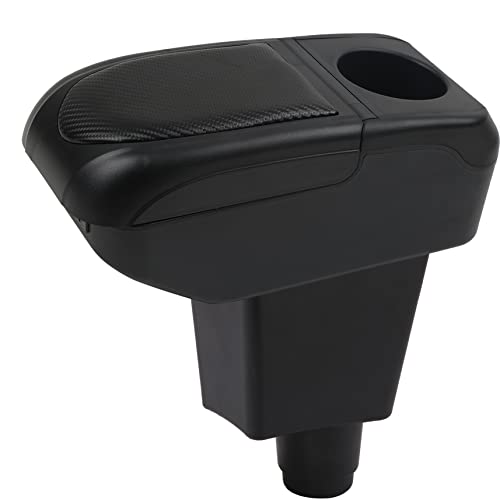 pour Dacia Sandero Stepway Logan 2 Accoudoirs Sandero 2 Accoudoir de Voiture Boîte de Rangement de la Console Appui-bras Organisateur avec Porte Gobelet