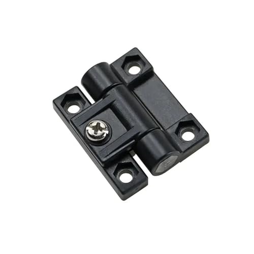 Charnière pliante plastique noir couple réglable pour meuble bas - 2