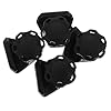 Milisten 4sets Football Helmet Visor Clips Screws Attachment Fasteners for Secure Stability American Football Helmets and Easy to Install Black Plastic Accessories