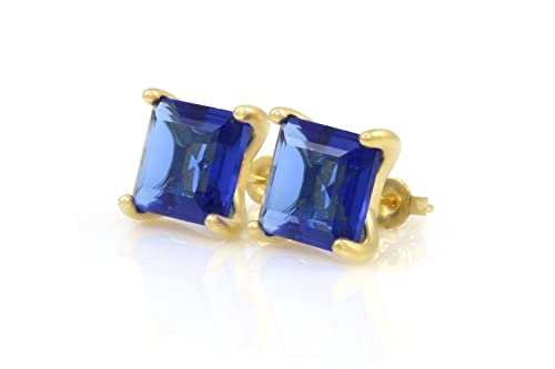 Boucles d'oreilles en saphir véritable Anemone Jewelry faites main