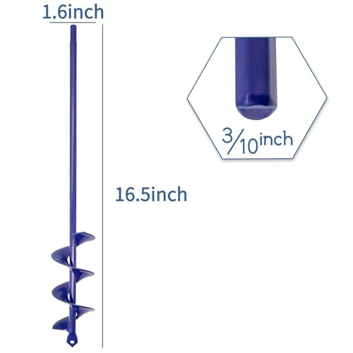 image for TCBWFY Garden Auger Drill Bit - 1.6