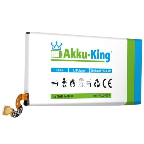Akku-King Akku kompatibel mit Samsung EB-BN950ABE - Li-Polymer 3500mAh - für Samsung Galaxy Note 8, Galaxy Note 8 Duos, Galaxy Note 8 Duos TD-LTE Akku-King Akku kompatibel mit Samsung EB-BN950ABE - Li-Polymer 3500mAh - für Samsung Galaxy Note 8, Galaxy Note 8 Duos, Galaxy Note 8 Duos TD-LTE