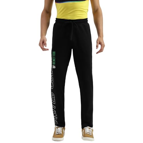 Image of UNITED COLORS OF BENETTON Men's Regular Mid Rise Track Pants