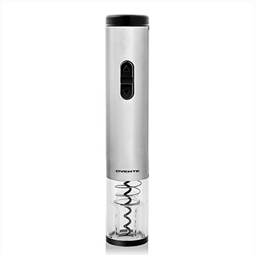 Ovente Electric Wine Bottle Opener with Foil Wine Cutter, Stainless Steel Material, 4