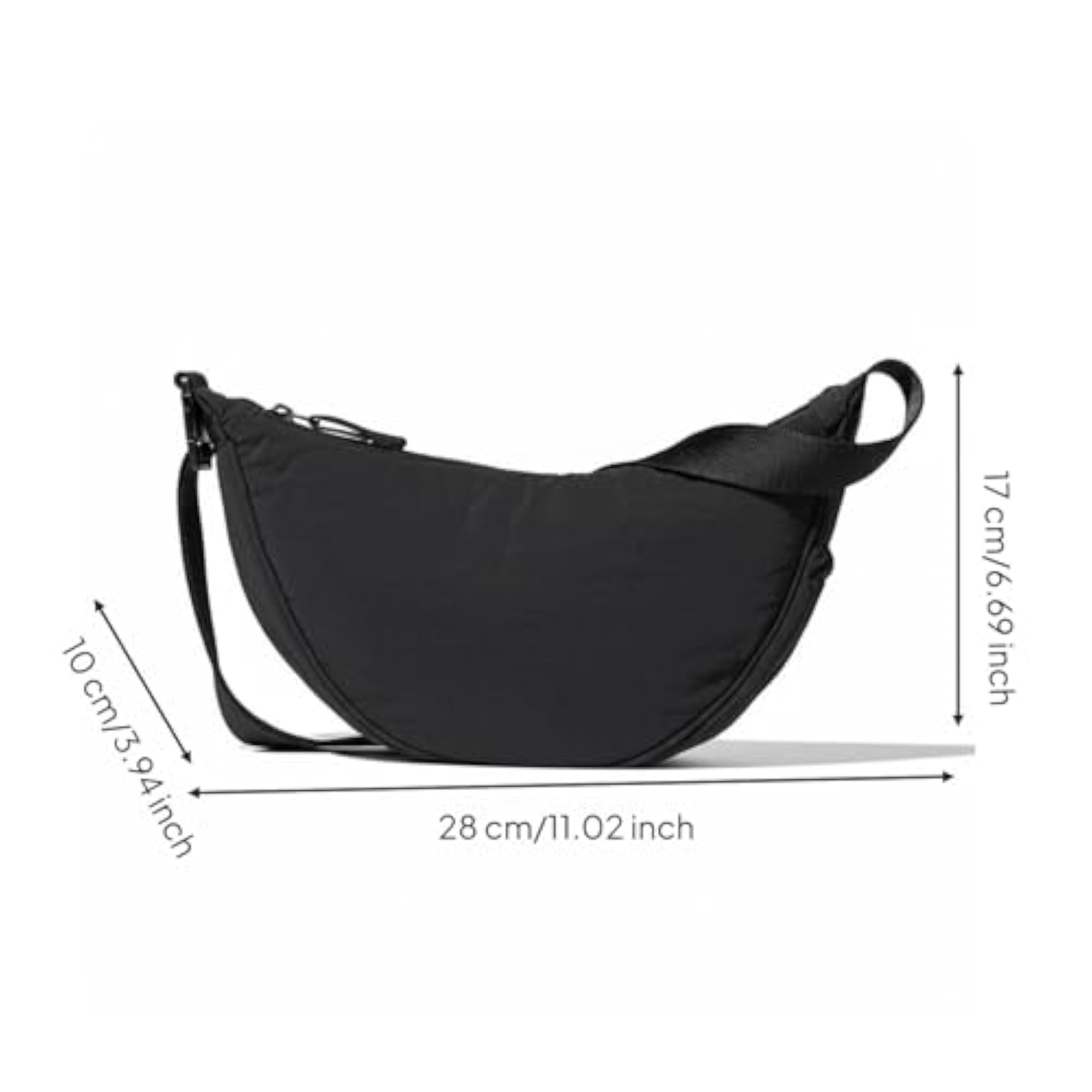 Women's Adjustable Strap Solid Color Dumpling Shoulder Bag