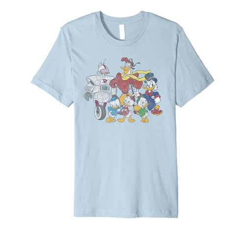 T-shirt Duck Tales Group Premium Disney avec finitions soignées et tissu supérieur