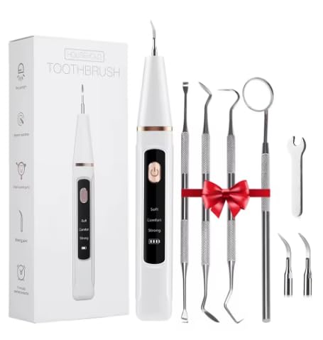 EDIFOLLY Détartreur dentaire à ultrasons, élimine la plaque dentaire et le tartre, blanchiment des dents, 1 unité