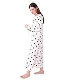 Petit Bateau Chemise de nuit femme en coton imprimé cœur
