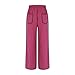 Womens Baggy Pants High Waisted Sweatpants Fashion Splicing Casual Wide Leg Pant Athletic Casual Lounge Joggers Hot Pink