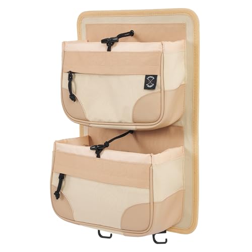 Living in a Bubble Wall Storage Organizer for Travel Trailer, Campervan, RV, and Motorhome - Durable Interior Wall-Mount Adhesive Storage Solution & Space Saver - Canyon (Beige)