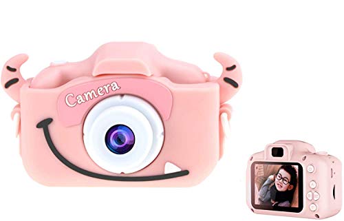 YANGKEE Kamera Kinder, 16MP HD Fotoapparat Digitalkamera Kinder, Fotokamera Camcorder 2 Zoll LCD Bildschirm / 2…