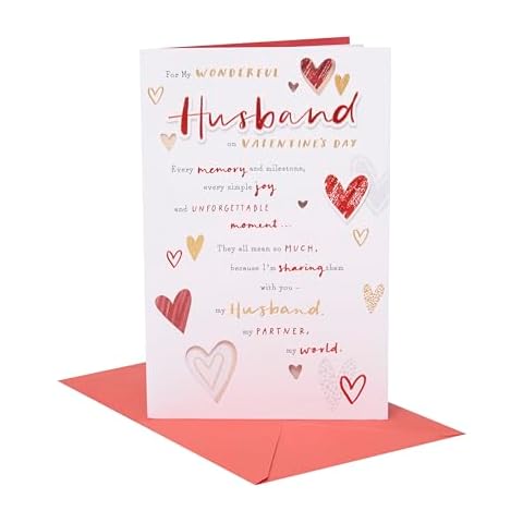 Valentine's Day Card for Husband with Foil Details Cover
