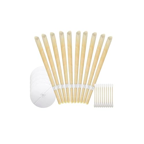 25 PCS Ear Candles for Wax Removal,Ear Candles Wax Removal Ear Cleaning Candles Earwax Remover Tool with Cotton Swab for Ear Cleaning,Earwax Removal Candling for Ear Cleaning