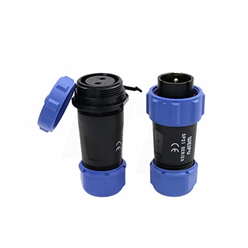 Hangton Sp21 2 Pin Waterproof Aviation Circular Pair Connector 30A 12/24V Power Ac Dc Outdoor Solar Portable Power Station Automotive Application #TOP1