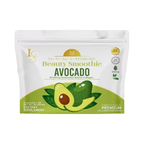 Luxe AVOCADO Beauty Smoothie Collagen Drink, 10 Sachets x 21g