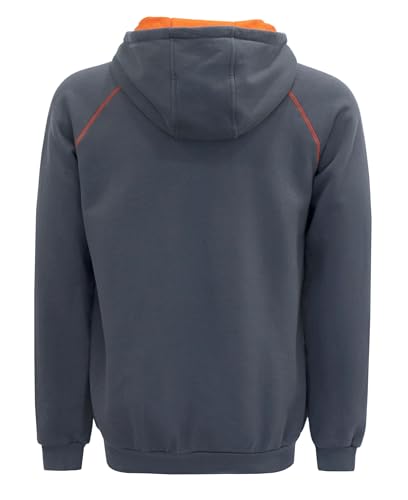 BOCOMAL FR Hoodies 10.5oz Midweight Cottoon Fleece Pullover Flame Resistant Hooded Sweatshirts NFPA21123