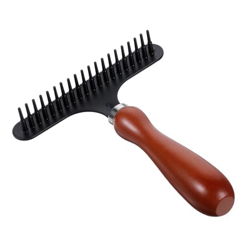 KFHENSOMR Portable Carpet Rake Hand Held Carpet Rake for Restoration Matted & Shag Rug Groomer and...