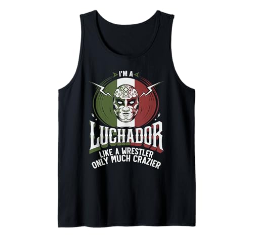 Lucha Libre Mexican Wrestler Mask Wrestling Luchador Tank Top