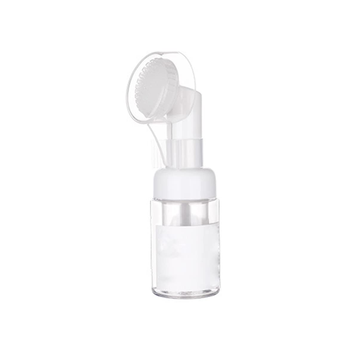 30ML Empty Facial Cleansing Bubble Foam Container with Silicone Brush - Foaming Soap Dispenser Pump Bottle for Liquid Foaming Soap Shampoo