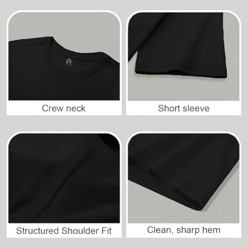 Image of Men's Cotton Crew Neck T-Shirt | 100% Cotton | Regular Fit | Soft & Breathable | Everyday Casual Wear