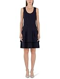 marc cain sommer mode tiefe Taille Marc Cain Additions Damen HA 21.09 J30 Kleid, Blau (Midnight Blue 395), (Herstellergröße: N5 / 42)
