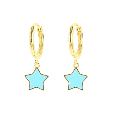 Boucles d'oreilles étoile lune en métal sterling à porter pour illuminer vos soirées