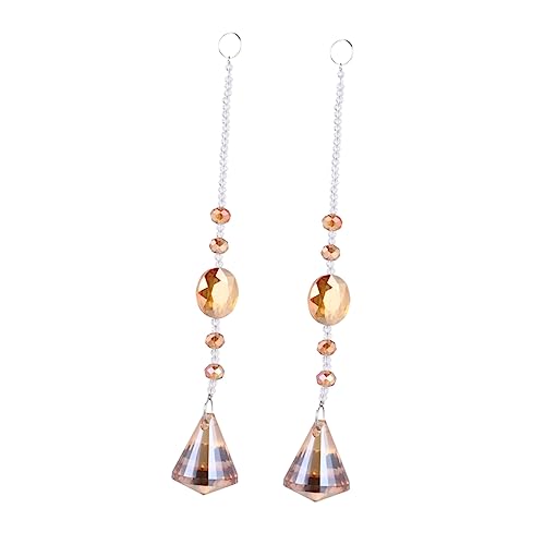 HANABASS 2Pcs Hanging Prisms for Window Decoration Rainbow Octagon Chandeliers Suncatchers for Ceiling Lamps Home Lsdz