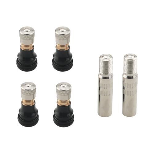YHXiXi 2Sets Scooter Tubeless ValvesExtenders Valve Stem Extenders Vacuum Tubeless Valves Replacement Parts