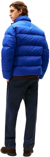 Tommy Hilfiger Herren Pufferjacke Down Stand mit Stehkragen, Blau (Wedge Blue), M – Ansicht 3