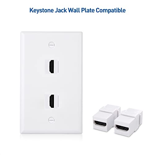 image for Cable Matters 2-Pack 8K HDMI Keystone Jack with 8K 60Hz and 4K 120Hz (