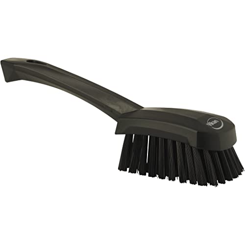 Image of Vikan 41929 Brush,Washing,Stiff,10 inch,PP /PBT,Black