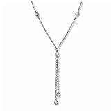 mit Zirkonias besetzt SilberDream Collier weiß silber Damen Echt Halsschmuck 49cm 925 Silber SDK27845J