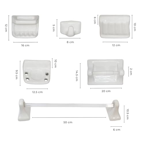 La mejor selección de Accesorios para baño de ceramica , tabla con los diez mejores. 2 accesorios para baño de ceramica marca Accesorios (2)