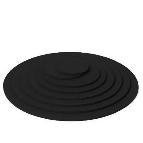 Hey Sign Untersetzer rund, ca 20 cm, Schwarz 02, Stärke 5 m Cover