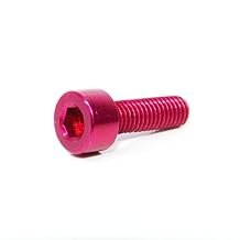 30pcs M36mm Pink Aluminum Alloy 7075 Hex Bolt Socket Head Cap Screws