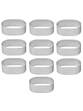 FACAIIO Backset aus Aluminiumlegierung, oval, für eiförmige Käse, Kuchenringe, halbgekochte Kuchen, Gebäck, 10 Stück