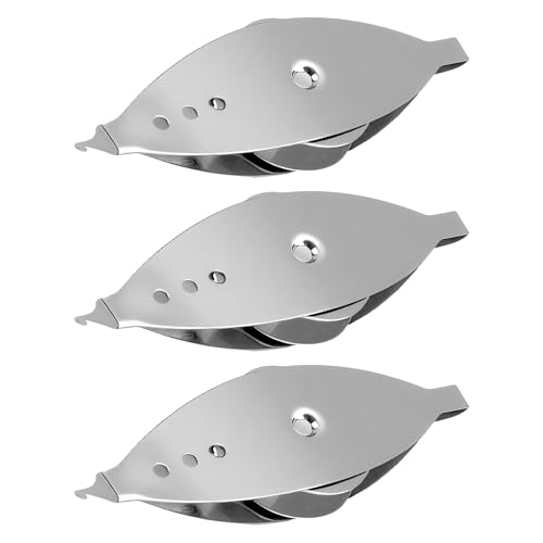 Nextpal 3-Piece Tatting Shuttle Kit for Beginners, Silver Metal Needle