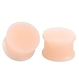 Brokkr Silicone Pair Flesh Skin Tone Ear Plugs Tunnels Gauges Multiple Shades (Light - 14mm (9/16'))