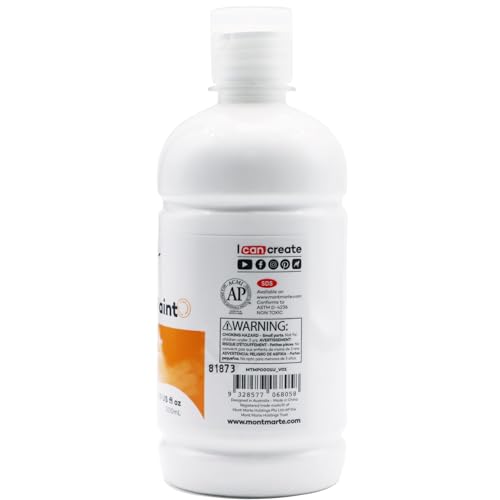 Mont Marte Tempera Paint Set 12Pc X 16.9 Us Fl.Oz (500Ml), 12 Bottles Of Tempera Style Kids Paint, Washable Tempera Paint For Kids Art And Craft thumb #5