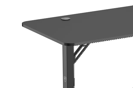 REKT R-Desk 150 - Bureau Gaming 150 x 60 x 75 cm pour Gamer - Supporte jusqu'à 100 Kg - Repose Casque - Porte Gobelet - Bureau Gamer Gaming PC Console Table Gamer – Image 4