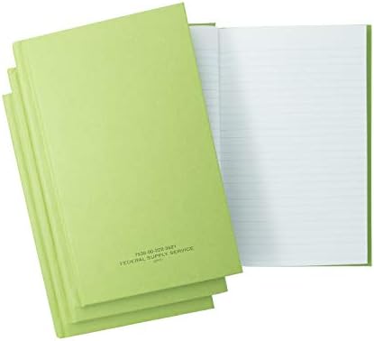 (3 Pack) Tacticai Green Military Log Book (5.25” x 8” – 192 Pages), Record Book for Record Keeping, Supply Chain, Inventory, Training, Maintenance & Field Operations, NSN 530-00-222-3521