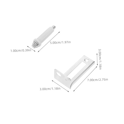 Herrajes para puertas plegables Housoutil metal resistente con pivotes superiores para puertas corredizas kit completo de repuesto miniatura 2