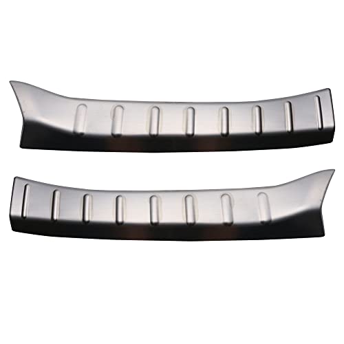 BM ノア/ヴォクシー 80系 前/後期 リアバンパーステップガード ラゲッジ スカッフ プロテクター ステンレス製 ヘアライン仕上げ ラゲッジステップガード インナー ガーニッシュ 内装パーツ キズ防止 保護 EX443