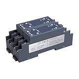 Signal Isolator DC Current Voltage Transducer 1A 5A 50V 100V to 4-20mA/0-5V/10V/75mV Signal Isolated Converter DC Signal Isolator Analog Module(0-5V Output,Input 0-100VDC_DC24V Power Supply)